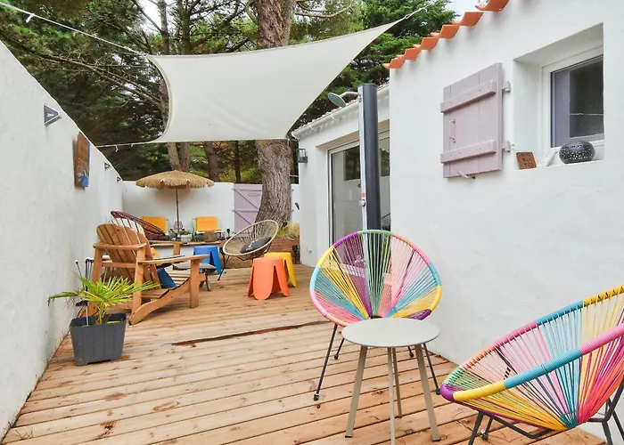 Jolie Maison Pour 7 - 300 M De La - Dunes Vakantiehuis *